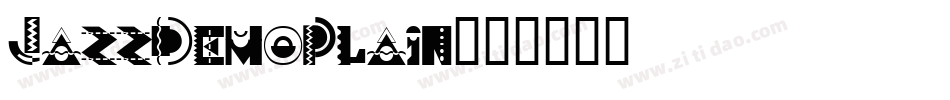 JazzDemoPlain字体转换