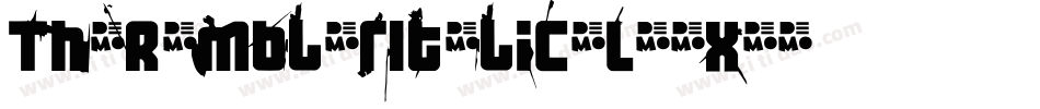 TheRamblerItalic-L3Ex5字体转换