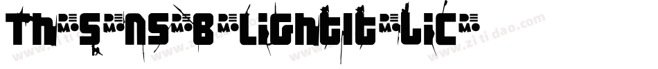 TheSans-B3LightItalic字体转换