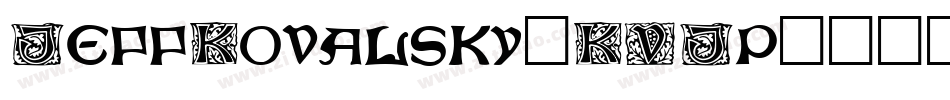 JeffKovalsky-KVJp字体转换