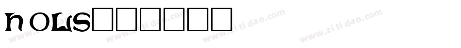 hols字体转换