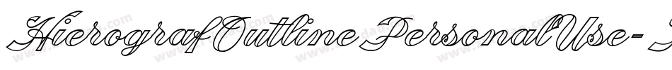 HierografOutlinePersonalUse-KAYW字体转换