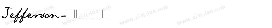 Jefferson字体转换
