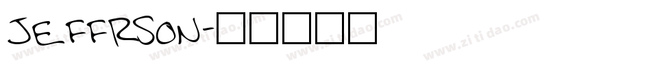 Jeffrson字体转换