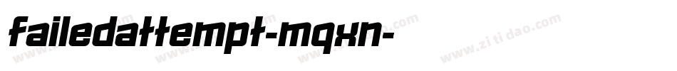FailedAttempt-MqXn字体转换