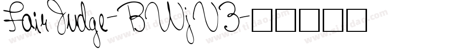 FairJudge-BWjV3字体转换