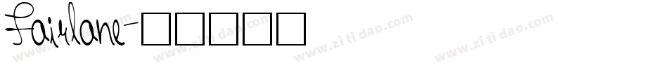 Fairlane字体转换