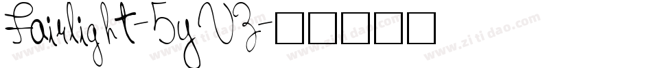 Fairlight-5yVZ字体转换