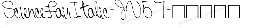 ScienceFairItalic-JV57字体转换