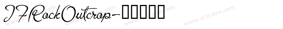 JFRockOutcrop字体转换