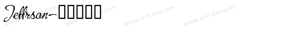 Jeffrson字体转换