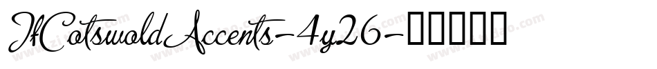 JfCotswoldAccents-4y26字体转换