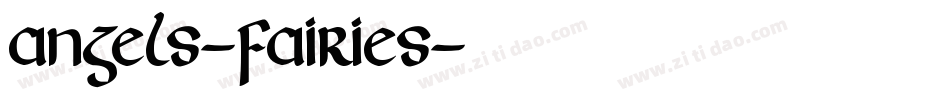Angels-Fairies字体转换