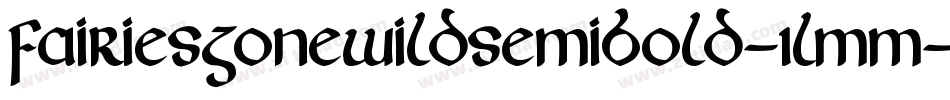 FairiesGoneWildSemiBold-1LMM字体转换