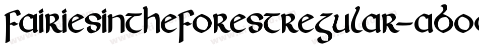 FairiesInTheForestRegular-AB0D字体转换
