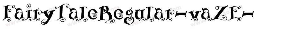 FairyTaleRegular-vaZE字体转换