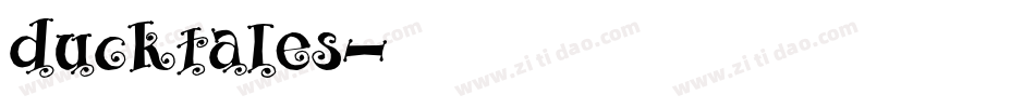 ducktales字体转换