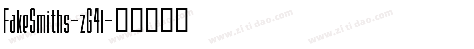 FakeSmiths-zG4l字体转换