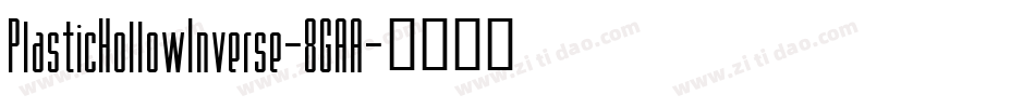 PlasticHollowInverse-8GAA字体转换