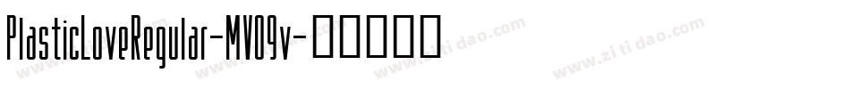 PlasticLoveRegular-MVO9v字体转换