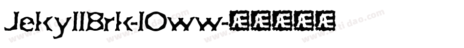 JekyllBrk-lOww字体转换