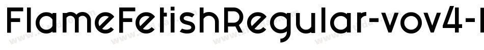FlameFetishRegular-vov4字体转换