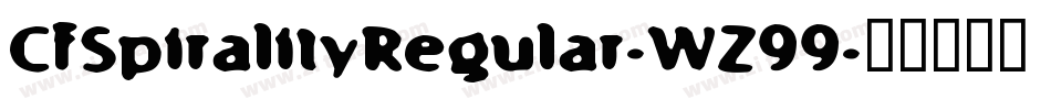 CfSpiralityRegular-WZ99字体转换