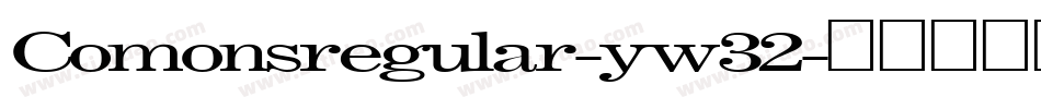 Comonsregular-yw32字体转换