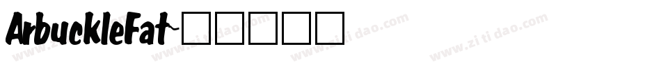 ArbuckleFat字体转换