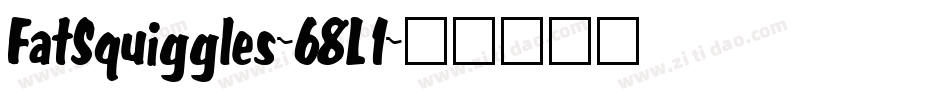 FatSquiggles-68L1字体转换