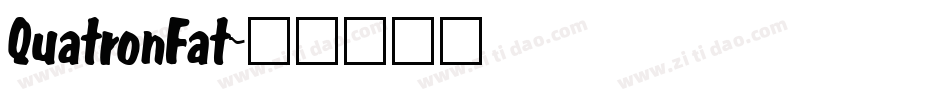QuatronFat字体转换