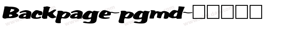 Backpage-pgmd字体转换