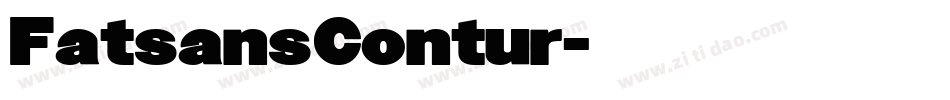 FatsansContur字体转换
