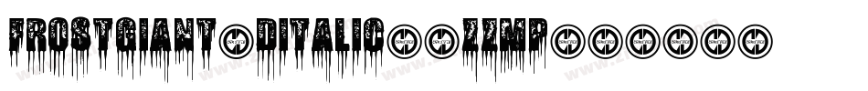 FrostGiant3DItalic-3zzMp字体转换