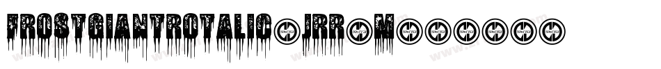 FrostGiantRotalic-JRR2m字体转换