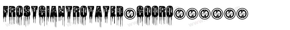 FrostGiantRotated-GOOrO字体转换