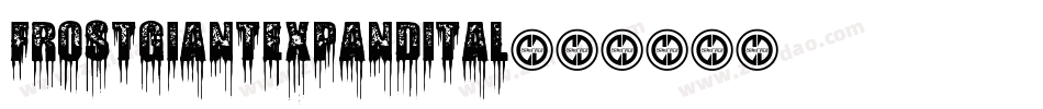 frostgiantexpandital字体转换