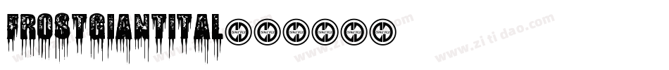 frostgiantital字体转换