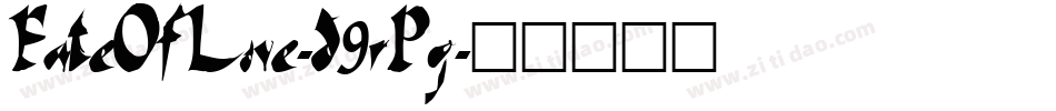 FateOfLove-d9rPg字体转换