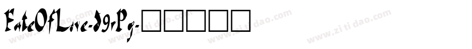FateOfLove-d9rPg字体转换