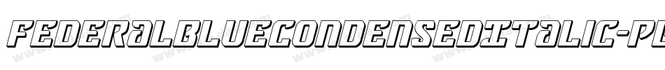 FederalBlueCondensedItalic-PBAx字体转换