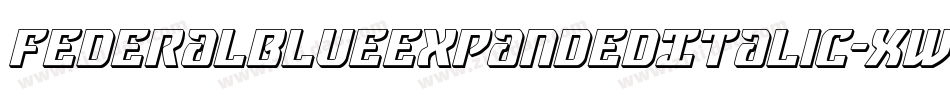 FederalBlueExpandedItalic-Xwaj字体转换
