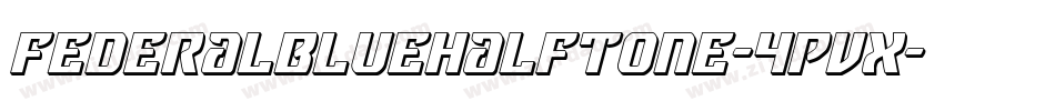 FederalBlueHalftone-4Pvx字体转换