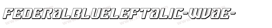 FederalBlueLeftalic-WvaE字体转换