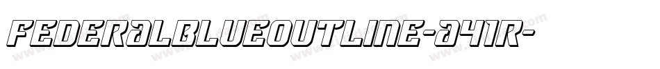 FederalBlueOutline-a41R字体转换