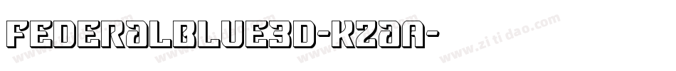 FederalBlue3D-KzaA字体转换
