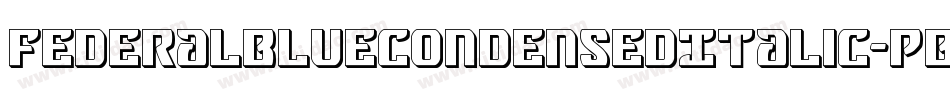 FederalBlueCondensedItalic-PBAx字体转换
