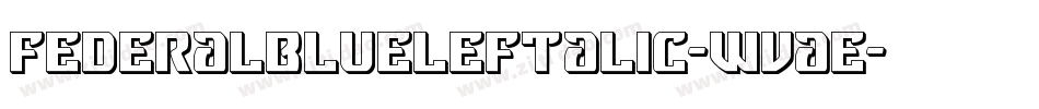 FederalBlueLeftalic-WvaE字体转换