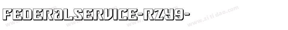 FederalService-rZY9字体转换