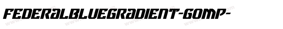 FederalBlueGradient-gOMP字体转换